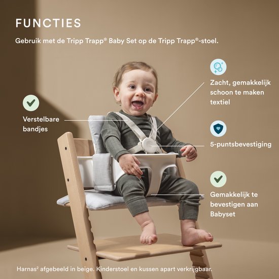 Stokke Tripp Trapp Sicherheitsgurt Schwarz 2