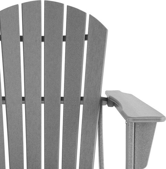 tectake - Tuinstoel Joan grijs - tuinstoel in houtlook €šÃ„Ã¬ 404505