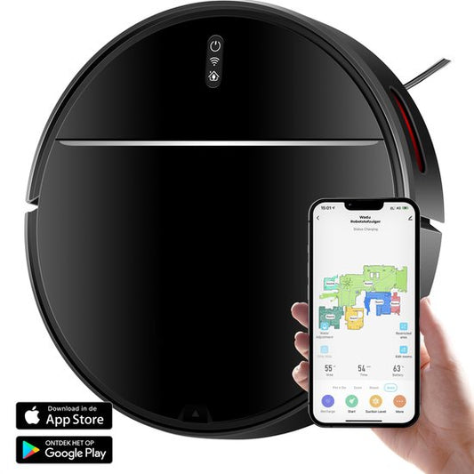 Staubsaugerroboter mit Wischfunktion - Mit Ladestation - Für Haustiere geeignet - Wischroboter