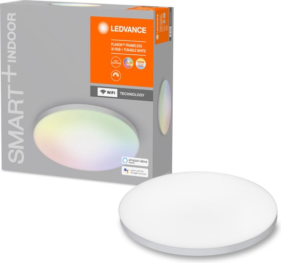 LEDVANCE Leuchte: für Decke, SMART+ MULTICOLOR / 2- W, 22-...24- V, Abstrahlwinkel: 11-, einstellbar weiß/RGB, 3-65- K, Gehäusematerial: Aluminium, IP2-