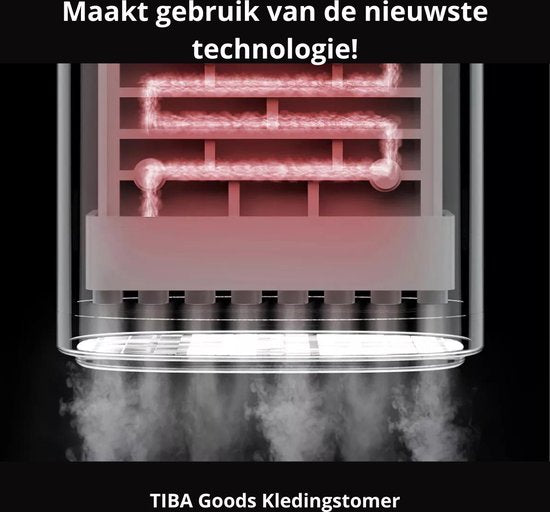 TibaGoods Luxury Clothes Steamer - 1600w - 250ml - Weiß