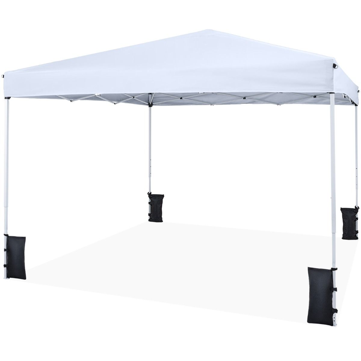 Coast Pop-up-Gartenpavillon – höhenverstellbar – faltbares Partyzelt – weiß 290 x 290 cm