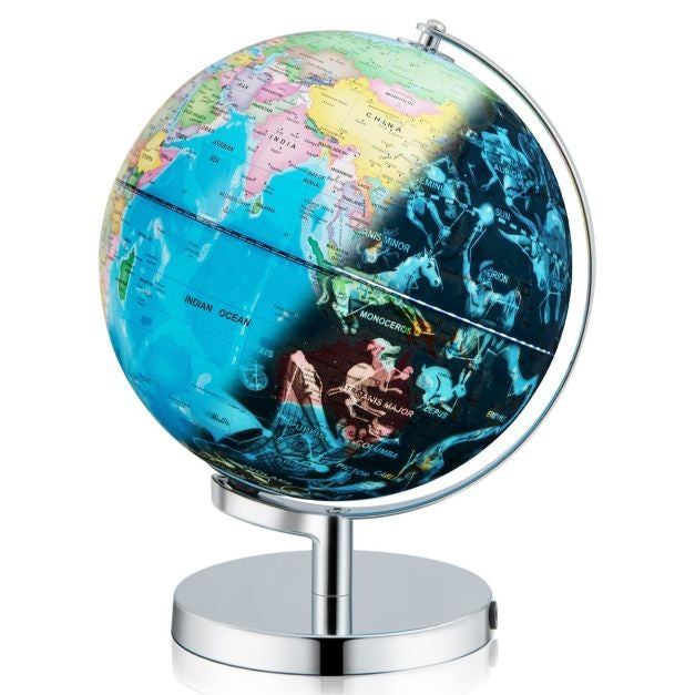 Coast Beleuchteter Globus - Globus Nachtlicht mit Sternbildern - 23 cm - Blau
