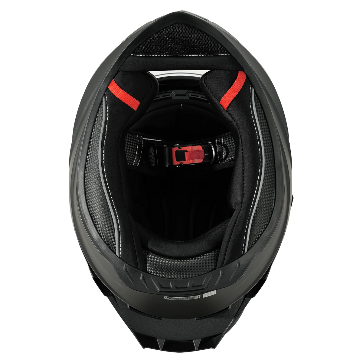 MY Integralhelm – ECE R 22.06-zertifiziert – Größe M – Matt-Titanium und Schwarz – ABS
