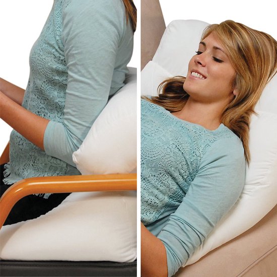 Dreamolino Flip Pillow – 10-in-1-Kissen – Entspannung – Schlafen – Rückenstütze – für Bauch- und Seitenschläfer – Beinkissen – Lesestütze – weiche Füllung
