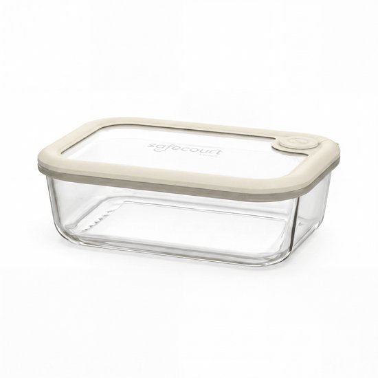 Glas-Lebensmittelbehälter 1040 ml – Borosilikatglas mit Glasdeckel – backofen-, mikrowellen- und gefrierfest