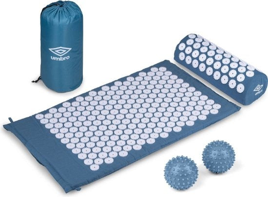 Umbro Nagelmatte - Akupressurmatte - Shakti Matte - Massagematte - 42x71cm - Blau
