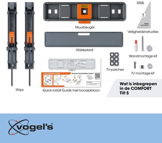 Vogel's COMFORT TVM 3215 | Neigbare TV-Halterung | 19–43" | max. 15 kg | VESA 200×200