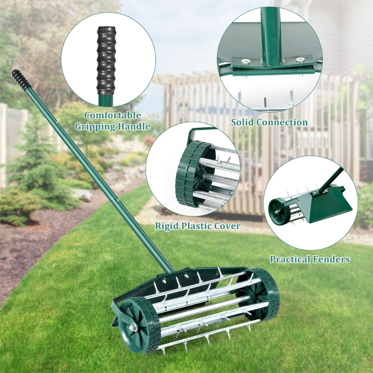 Coast Rasenlüfter Handmodell - 46 cm - Mit langem Griff
