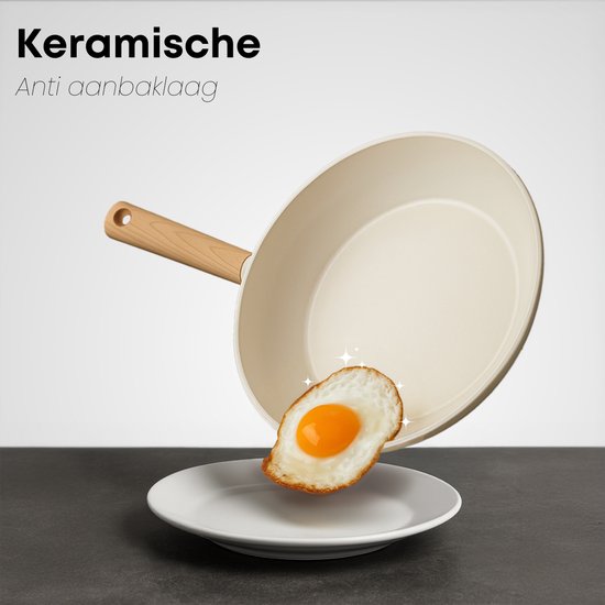 Savoré Kitchen Bratpfannen Ø20, 24 & 28 cm - Induktion - PFAS-frei - Bratpfanne aus Keramik - Bratpfannenset - Pfannen - Pfannen - Pfanne