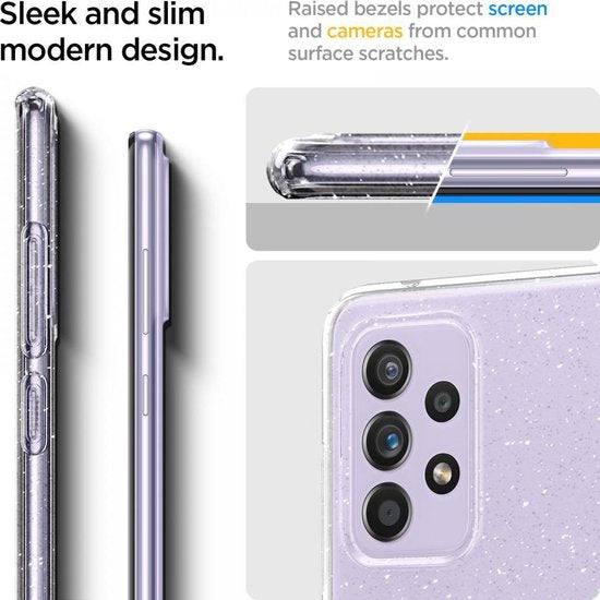 Spigen Flüssigkristall Samsung Galaxy A72 Fall Glitter