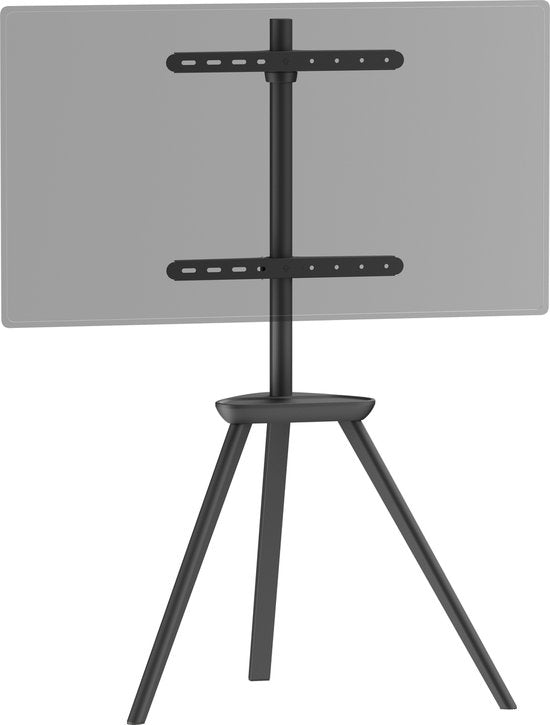 VDD TV-Ständer - Bodenständer - Studiostativ - Staffelei Design - bis zu 65 Zoll - Schwarz