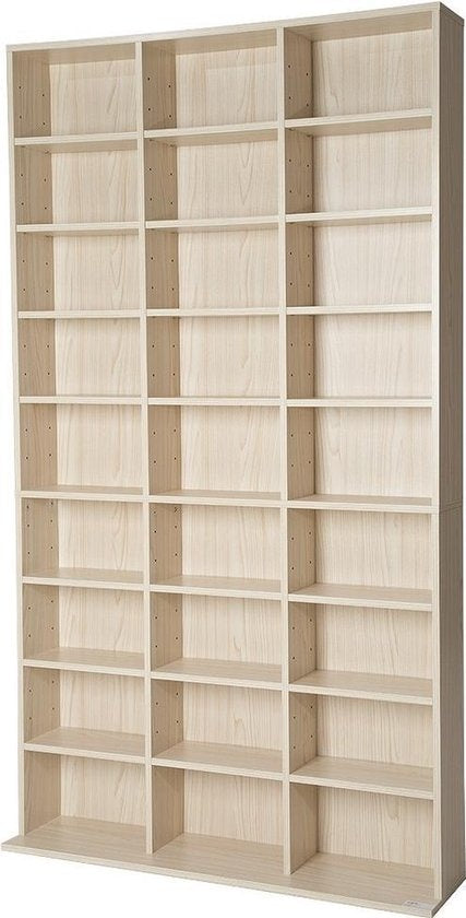 CD-Regal DVD-Regal stehend Modell Holz Farbe 180x102x23,5 cm 401702