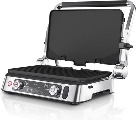 Braun 0X17900007, Schwarz, Edelstahl, Edelstahl, Rechteckig, Knöpfe, Drehknopf, Braten + Grillen, 851 cmÂ²