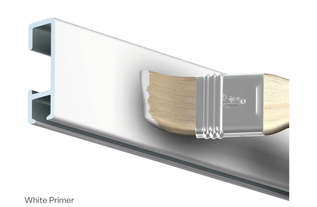 Artiteq Click Rail Foto- und Gemäldebefestigungssystem – 12 Meter Schienen – 8 x 150 cm – weiße Grundierung – inklusive Perlon-Fäden und Haken – Wandmontagesystem