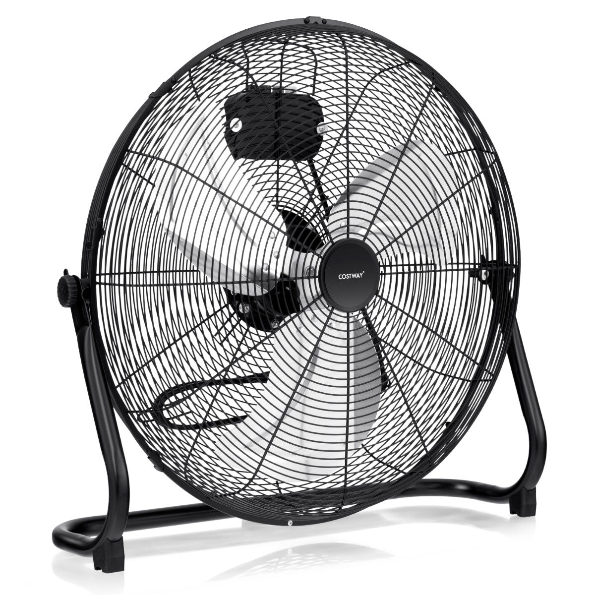 Coast Bodenventilator - 3 Geschwindigkeiten - 145Â° einstellbar - 160W - 62 x 20 x 59 cm - Schwarz