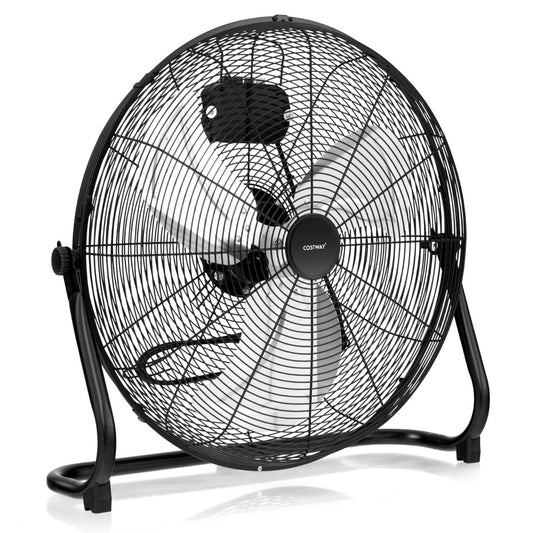 Coast Bodenventilator - 3 Geschwindigkeiten - 145Â° einstellbar - 160W - 62 x 20 x 59 cm - Schwarz