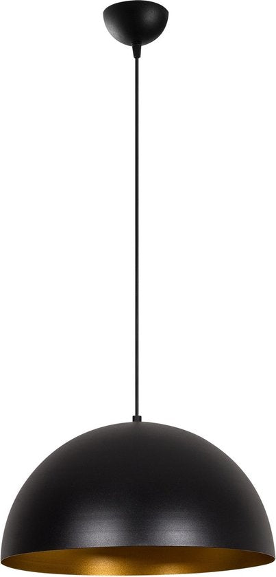 Moderne Pendelleuchte schwarz gold 40 cm | Canti