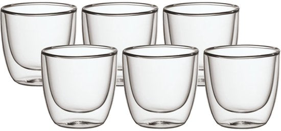 Doppelwandige Becher Manufaktur Rock 60 ml 6er Set