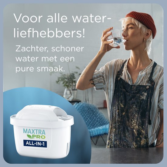BRITA – Wasserfilterkanne – Marella XL – 3,5 l – Weiß – inkl. 1 MAXTRA PRO ALL-IN-1-Filterkartusche