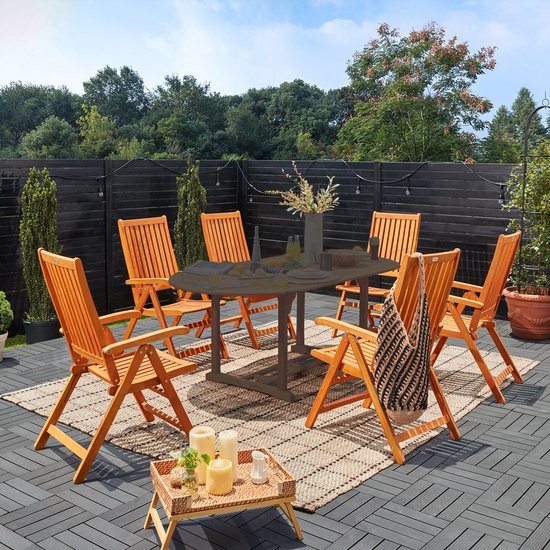 Casaria -Gartenstühle Vanamo - FSCÂ¬Ã†-zertifiziert - 2 Stück