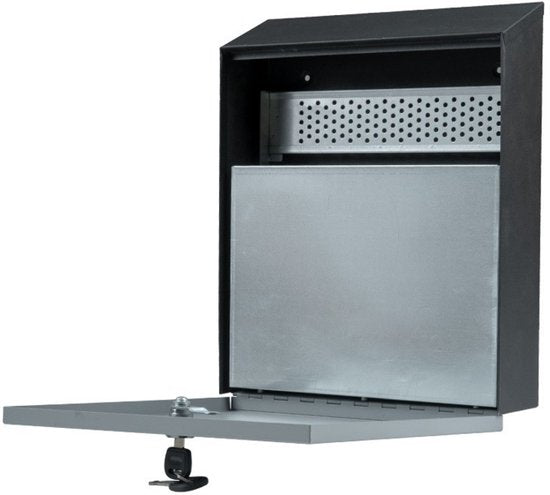 BRASQ Wandaschenbecher Schwarz - Aschenbecher - Outdoor Aschenbecher - Wandaschenbecher abschließbar