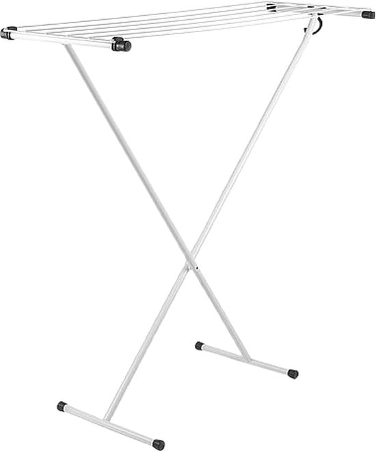 Bo-Camp – Wäscheständer – Kompakt – Stahl – Scherenmodell – Weiß – 5