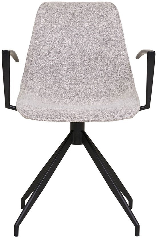 House Nordic Esszimmerstuhl Monaco Swivel Bouclé Sand