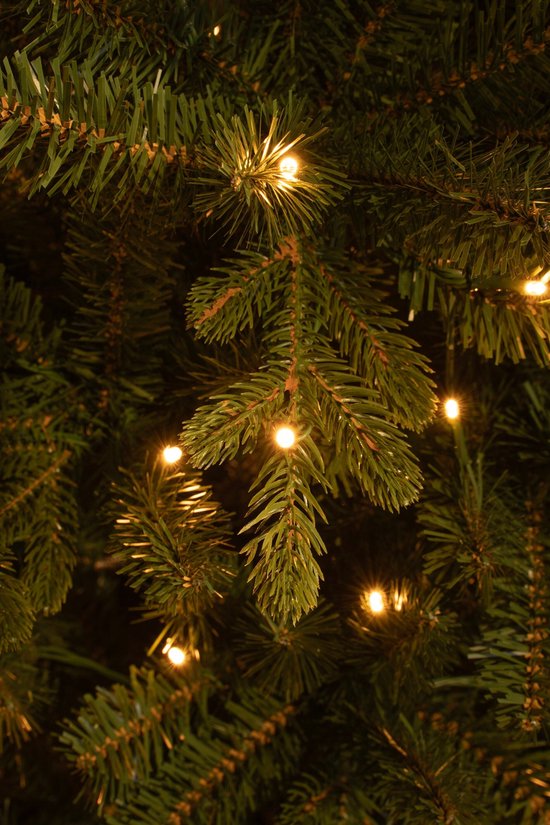 Black Box Trees Harma Schmaler Künstlicher Weihnachtsbaum mit LED-Lichtern - H185 x Ø63 cm - Grün