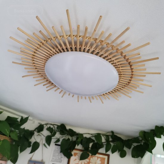 LED-Deckenleuchte Ø 50 cm Liberty Bell – Bambusleuchte –