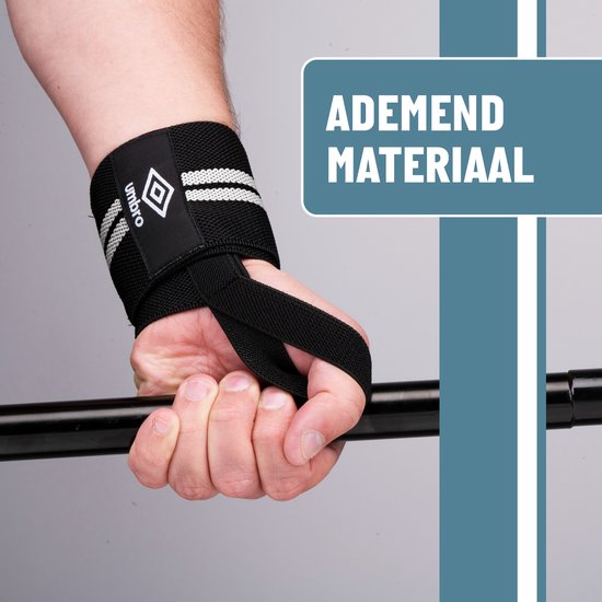Umbro - Armbänder - 2 Stück - Handgelenkschützer - Krafttraining und Fitness - Weiß/Schwarz
