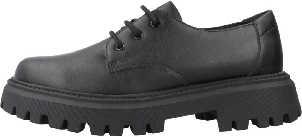 Geox J Maquinnens Mädchen-Uniformkleid-Schuhe Schwarz – Größe 41 EU – Atmungsaktive Derby-Slipper
