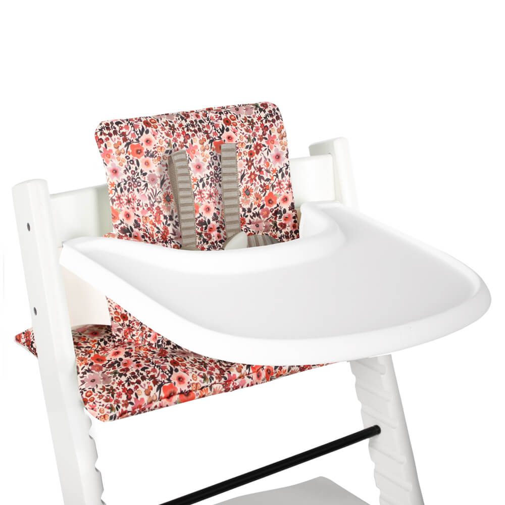 Ukje Tripp Trapp Kissen-Set – Rosa Blumen – Laminiert