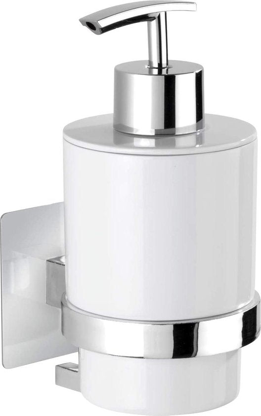Wenko Seifenspender Quadro Uno 250 ml, Edelstahl, Silber