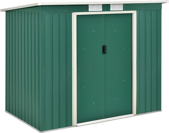 Metall-Gartenhaus - Größe M - Dunkelgrün