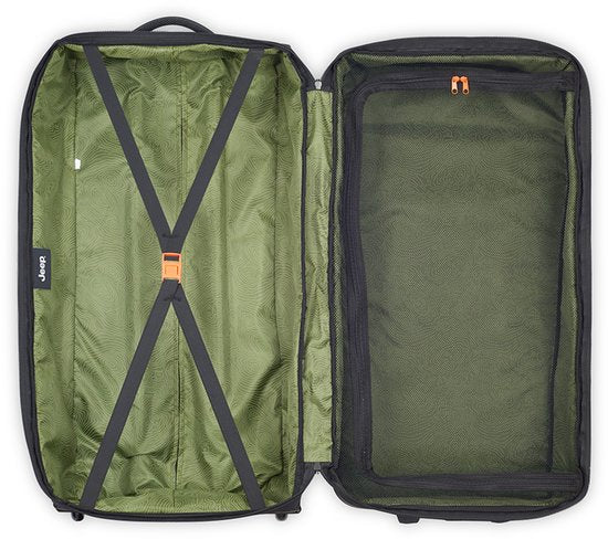 Jeep Duffle Bag – Trolley-Reisetasche – Größe M 73 cm – Schwarz