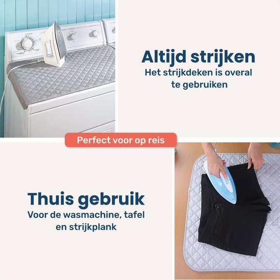 Bügeleisen - 85x50 cm - Leicht - Bügeleisen - Matte - Hitzebeständig - Tuch - Planke - Falten - Für auf Tisch - Reisen - Bügeln - Mini - Bügelbrett - Kissen - Tischbügelbrett