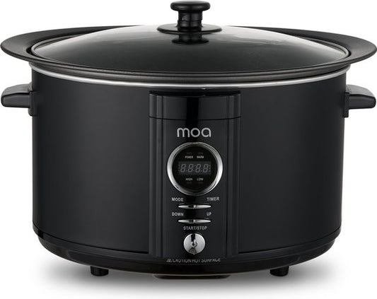MOA - Slowcooker Digital - 6,5 Liter - BPA-frei - SC65DB - Schwarz