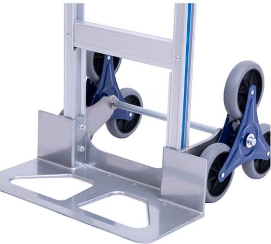 BRASQ Faltbarer Aluminium-Trolley - Kapazität 150 KG - Treppen-Trolley - Transportwagen - Trolley