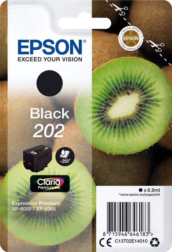 Kompatible Tintenpatrone Epson C13T02E14020 Schwarz