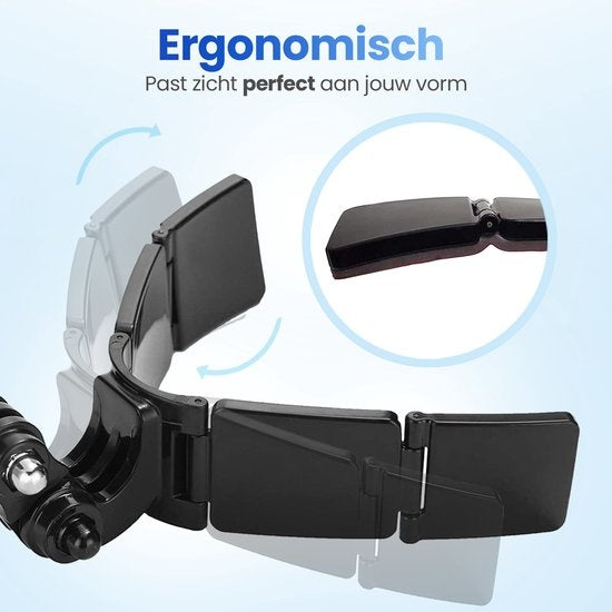 GarpexÂ® Universal Helmhalterung - Helmhalterung geeignet für verschiedene Action-Kameras - Motorradfahren - Universal - Motorradhelm