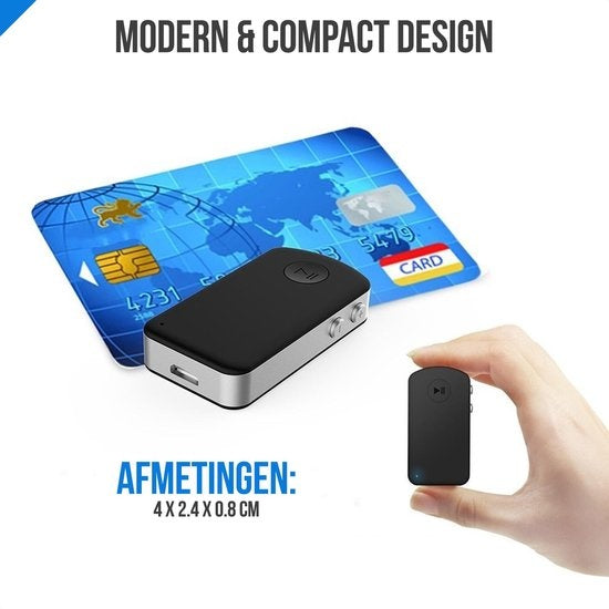 Strex Bluetooth-Empfänger - BT 5.0 - 3.5MM AUX - Bluetooth-Empfänger - Freisprecheinrichtung - Bluetooth-Audio-Empfänger - Bluetooth Auto über AUX