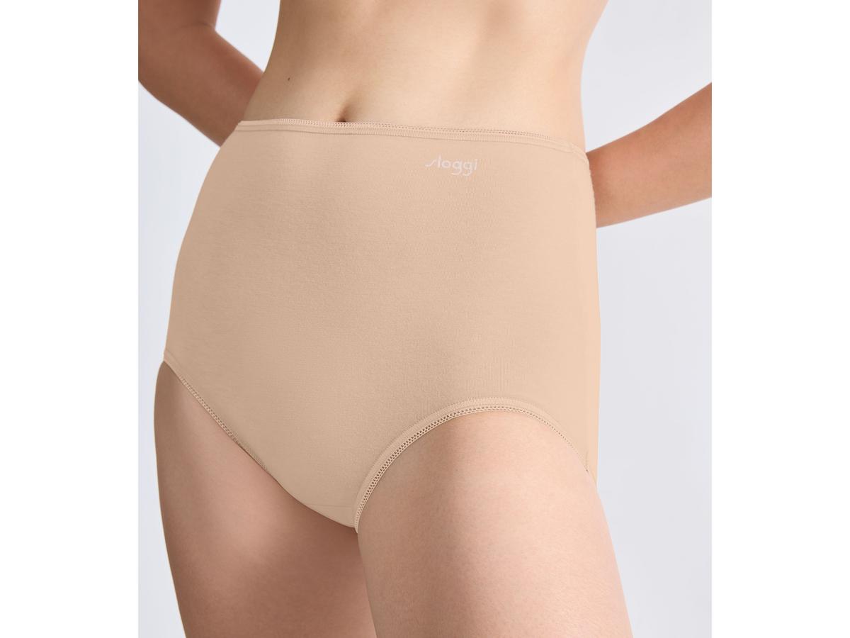 Sloggi Pure Comfort H Maxi Slip – 3er-Pack – Größe S – Skin