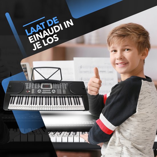 Finesse Keyboard Piano mit Ständer & Zubehör - 61 Tasten - Elektroklavier - Kind - Chicago
