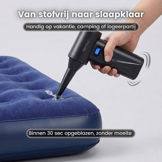 ProTrue® Air Duster 110.000 U/min – 4 Stufen – Kabelloser Staubreiniger – Druckluft für den Computer – Turbo-Lüfter mit Druckluft – Akku-Luftgebläse
