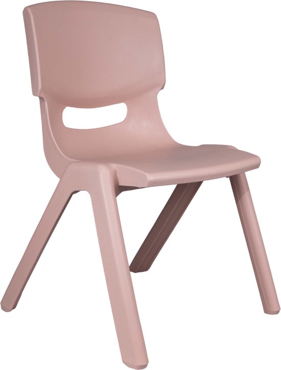 Kinderstuhl aus Kunststoff, Pastellrosa