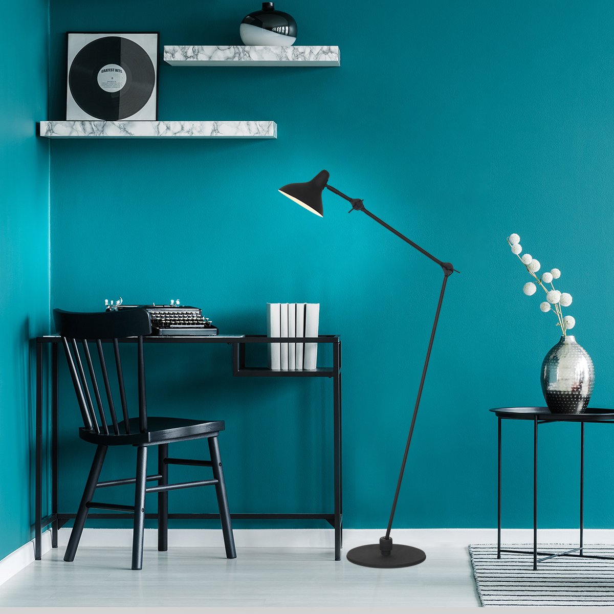 Stehleuchte Anne Light & home Kasket - Schwarz