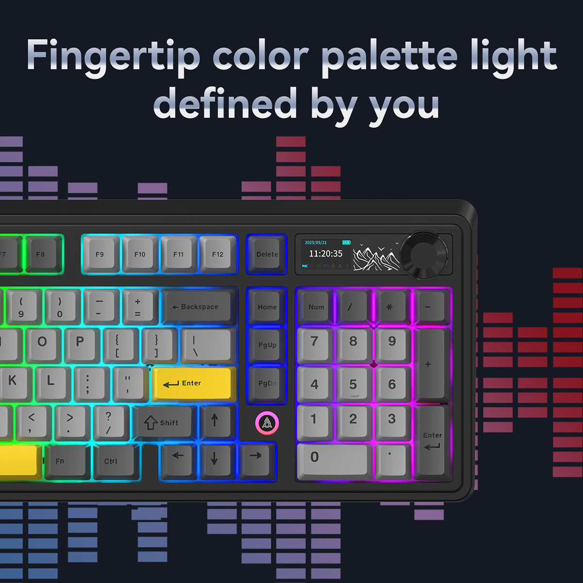 AJAZZ AK980 V2 mechanische Tastatur – Starry Night Gray