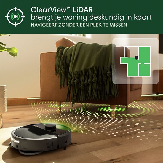 iRobot Roomba® Plus 505 Combo Roboter + Autowash™-Dockingstation – Staubsaugerroboter mit Wischfunktion – Schwarz – N1850