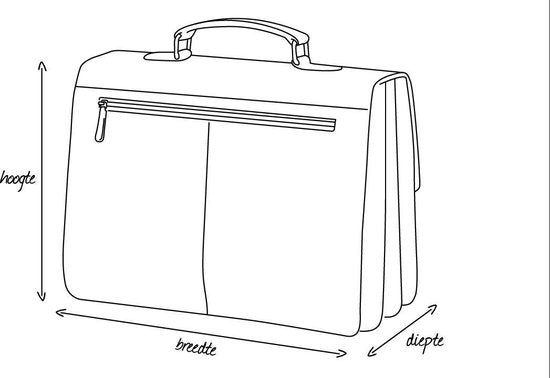 DSTRCT Wall Street A4-Laptoptasche – 15,4 Zoll – Braun
